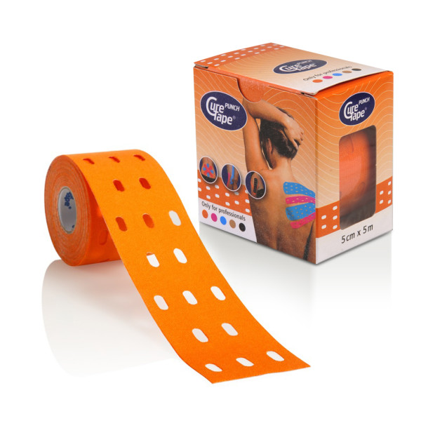 Cure Tape® Punch, elastisch,  5,0 cm x 5,0 m, orange