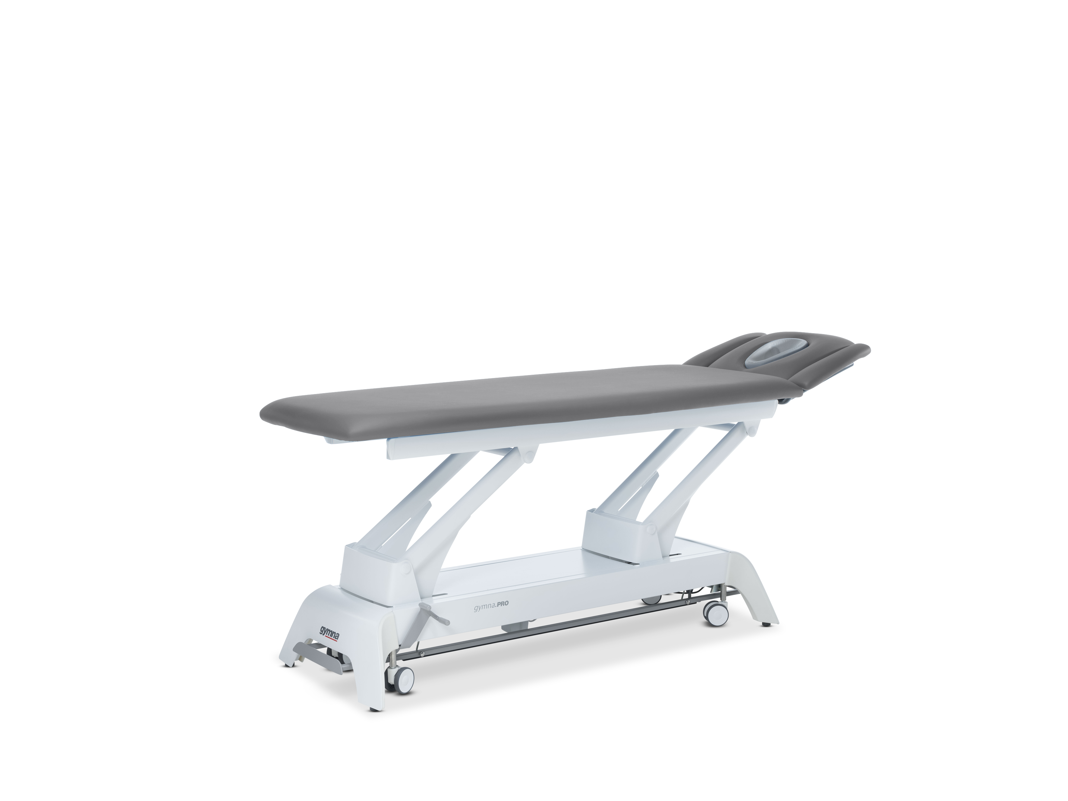 Behandlungsliege Gymna.PRO - D4 mit i-control, 3-tlg. Kopfteil & Ergomax - Burgundy