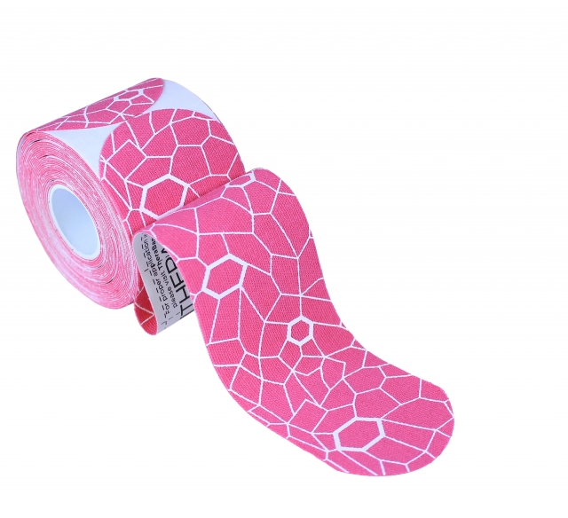Thera-Band® Kinesiology pink/weiß Tape Precut Rolle, 25,4 x 5 cm, (20 St.)