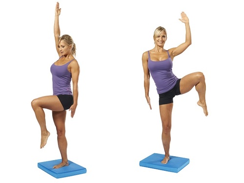 Bamusta® Cuatro Balance Pad, Maße 48 x 39 x 6 cm, in 3 Farben verfügbar