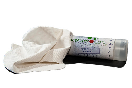 Kühltuch, Maße 80 x 34 cm, Farbe weiß - Artikel NICHT mehr verfügbar!