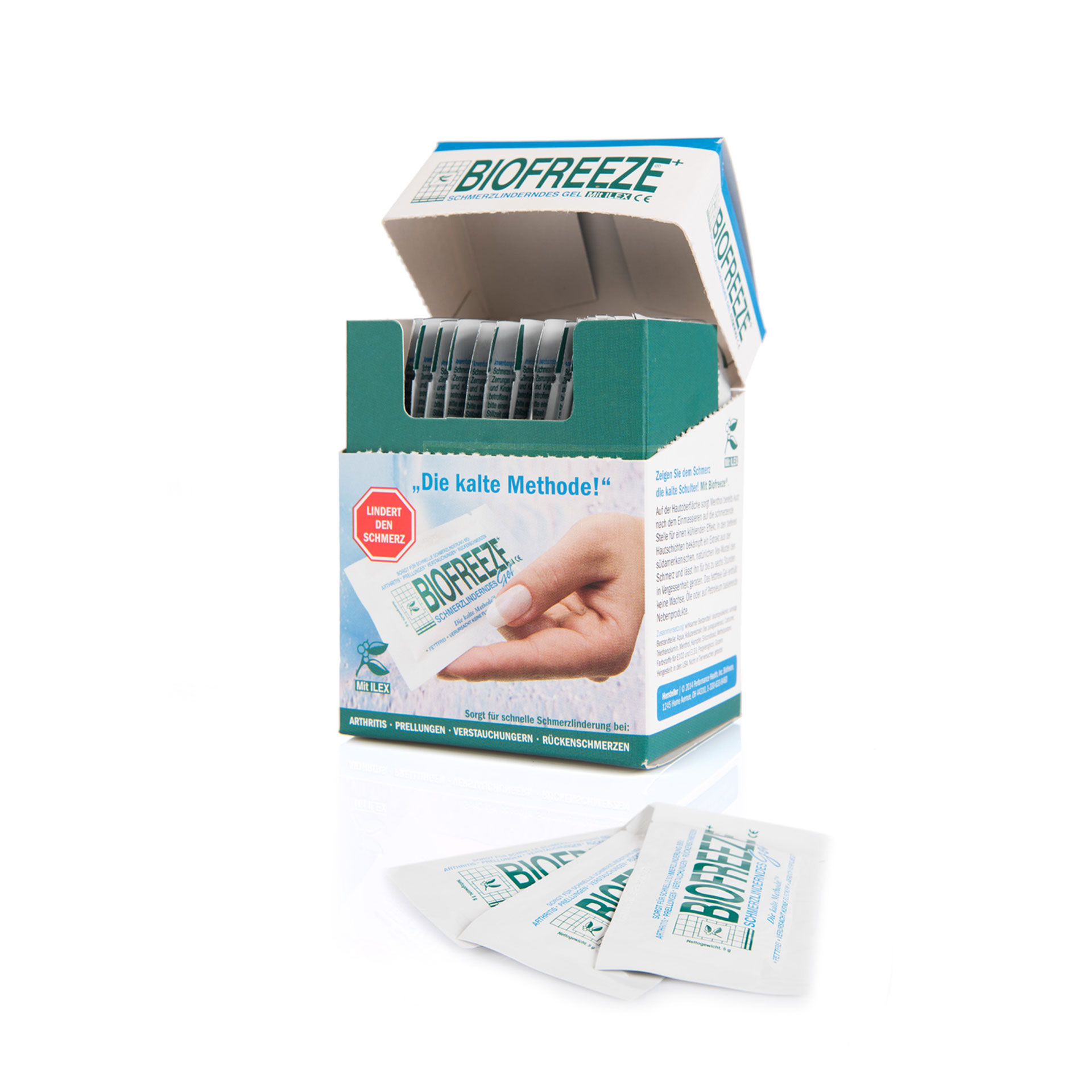 Biofreeze® - Schmerzlinderndes Gel "To Go", 20 x 5-g Päckchen - Artikel NICHT mehr verfügbar!