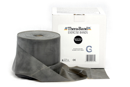 Thera-Band® Vorratsrolle 45,5 m x 13,8 cm, schwarz = spezial stark