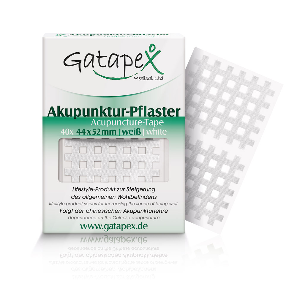 Gatapex Akupunktur-Pflaster groß, Maße 4,4 x 5,2 cm, (PE = 40 St.) in 4 verschiedenen Farben