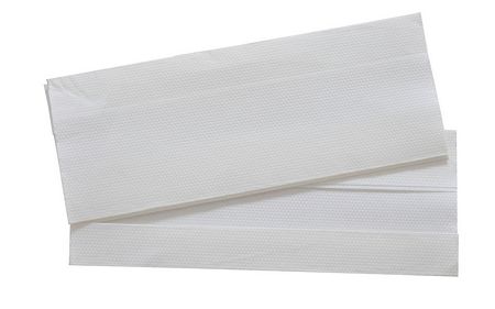 Papierhandtücher aus 100% Recyclingpapier, 25 x 33 cm, C-Falz, 2.880 Stück, 2-lagig, weisslich