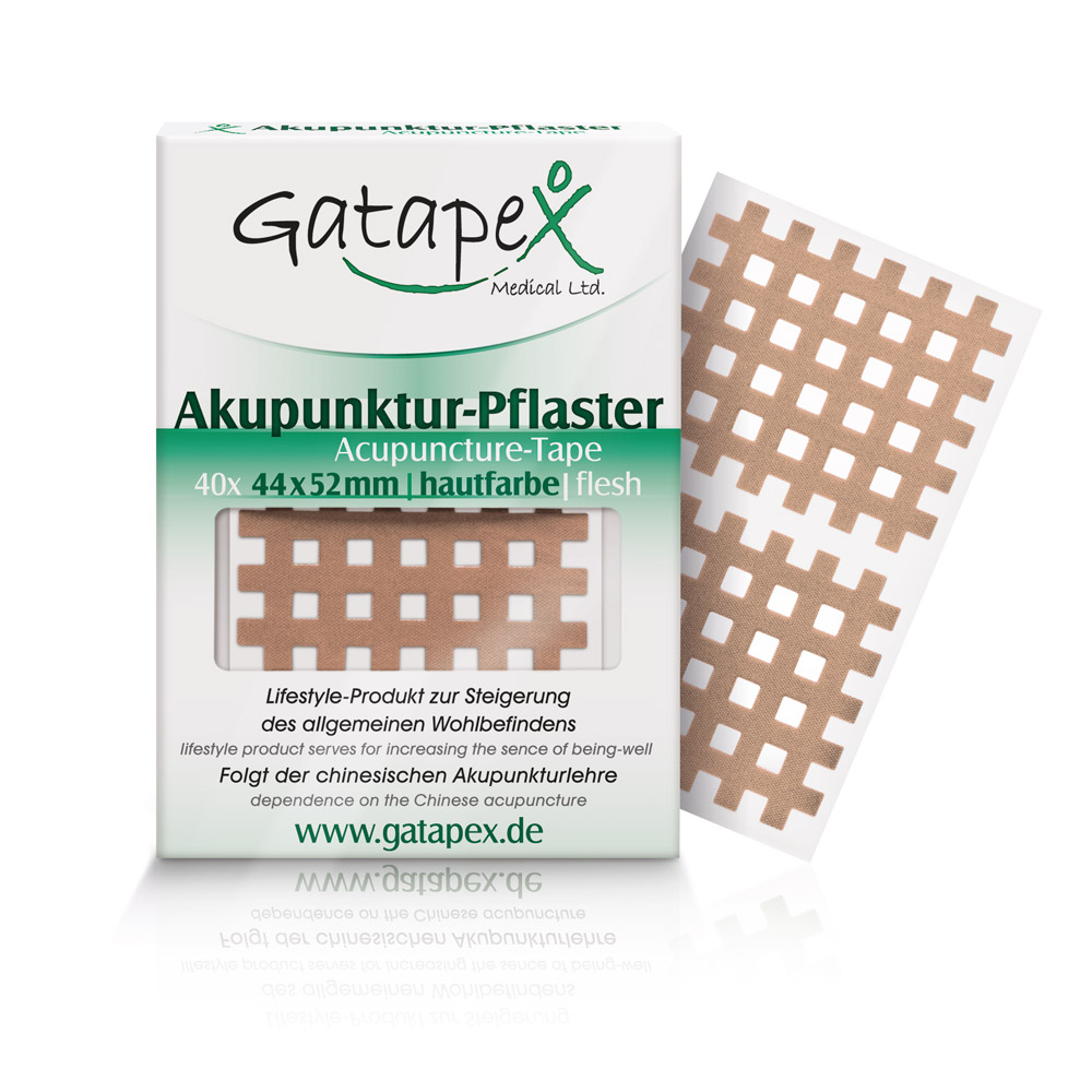 Gatapex Akupunktur-Pflaster groß, Maße 4,4 x 5,2 cm, (PE = 40 St.) in 4 verschiedenen Farben
