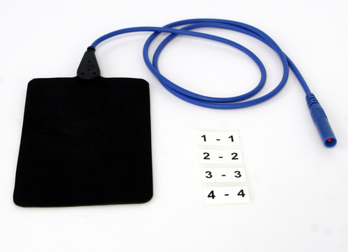 Plattenelektrode EF 100 / 12 x 9 cm, Kabel und Stecker blau - Artikel NICHT mehr lieferbar