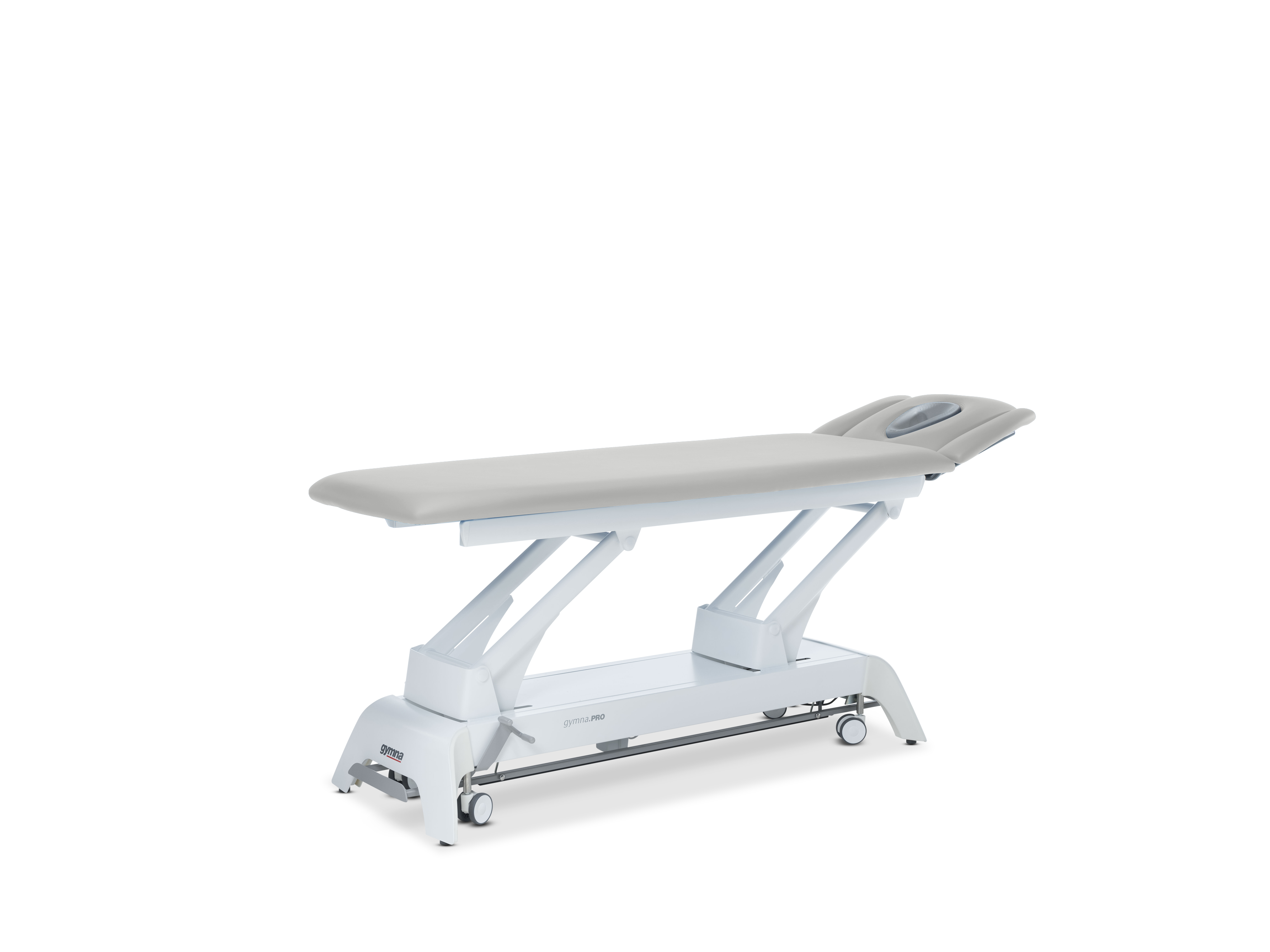 Behandlungsliege Gymna.PRO - D4 mit i-control, 3-tlg. Kopfteil & Ergomax - Burgundy