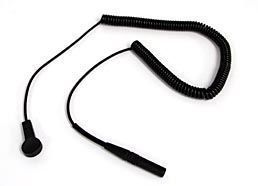 Spiralkabel für Klebeelektrode, schwarz für Hivamat oder Deep Oscillation Personal