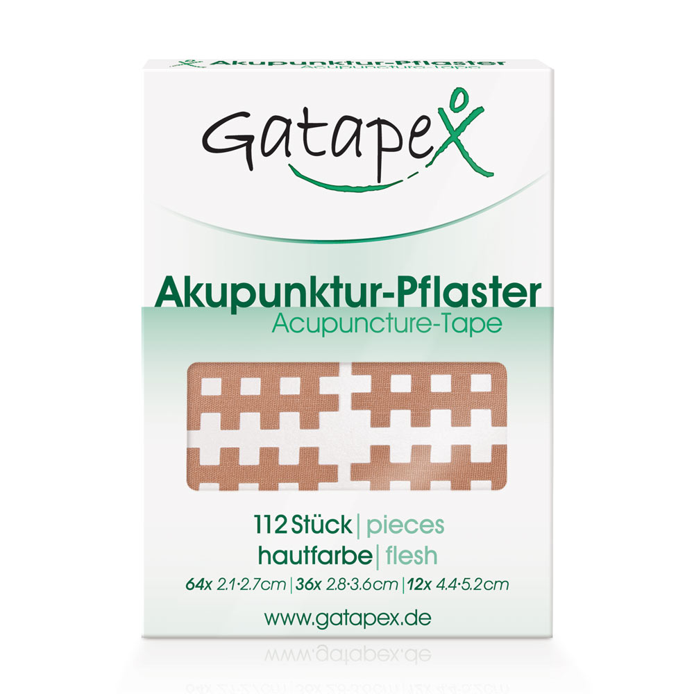 Gatapex Akupunktur-Pflaster-Set in "3 Größen" S,M und L (PE = 112 St.), hautfarben