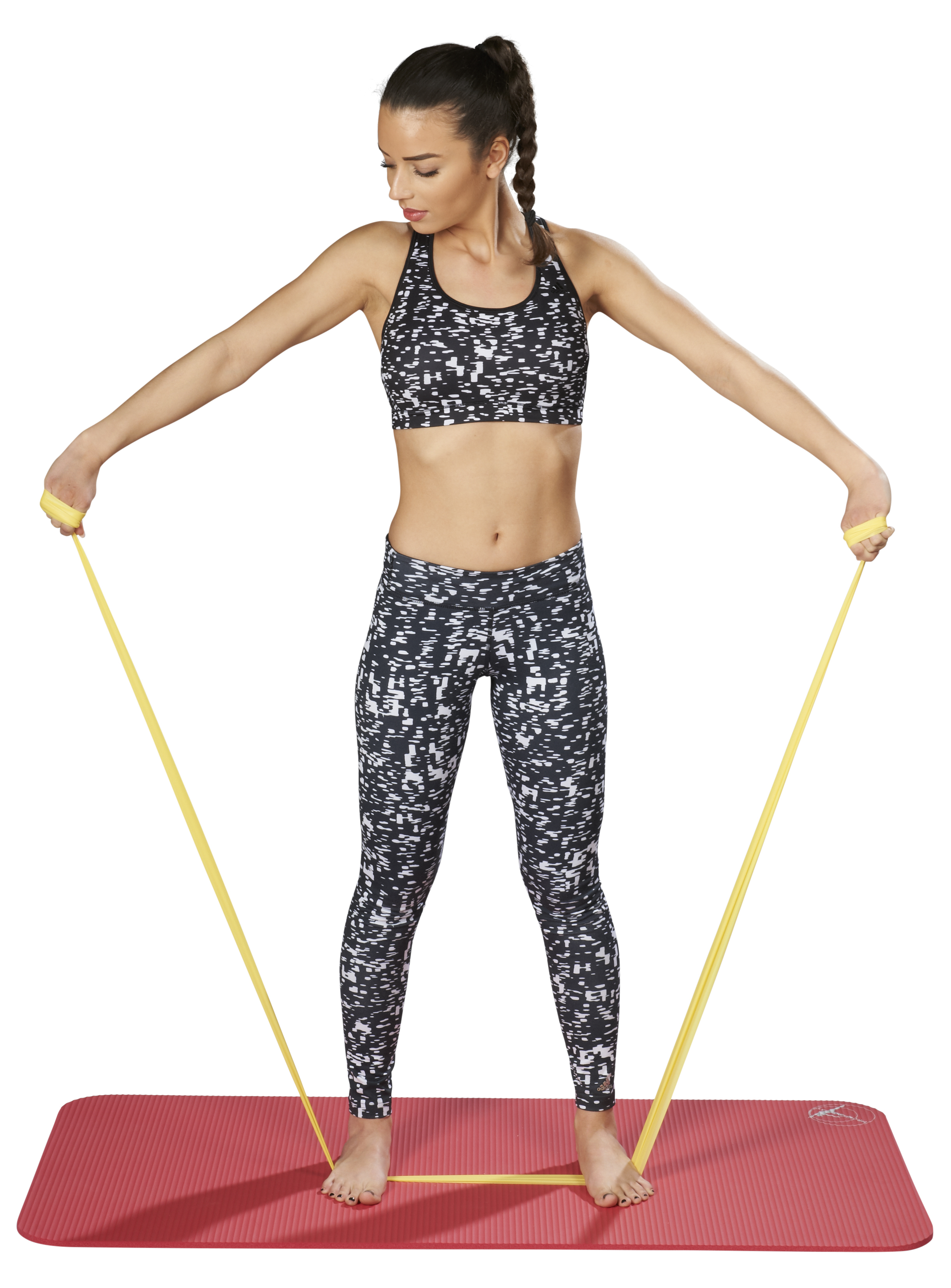 Vital-Fitnessband latexfreies Übungsband 25 m, gelb