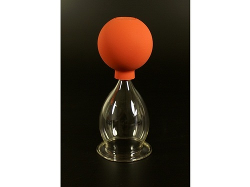 Massageschröpfglas mit Olive und Ball Ø 6,0 cm