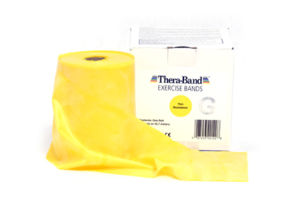 Thera-Band® Vorratsrolle 45,5 m x 13,8 cm, gelb = dünn