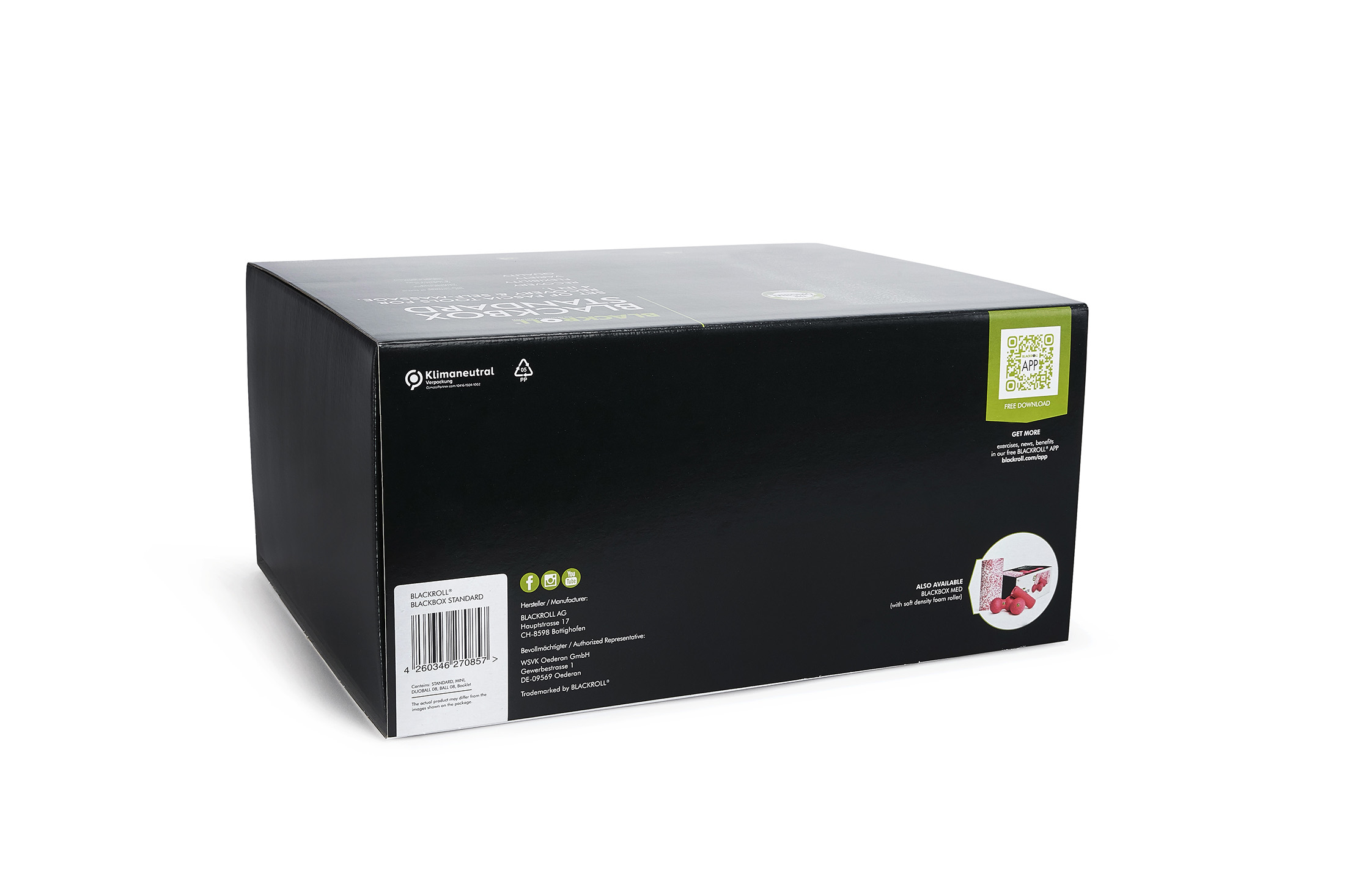 Blackroll® Blackbox - Faszienrollen-Set, 4-tlg.