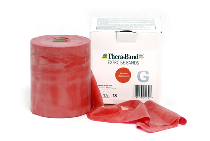 Thera-Band® Vorratsrolle 45,5 m x 13,8 cm, rot = mittel