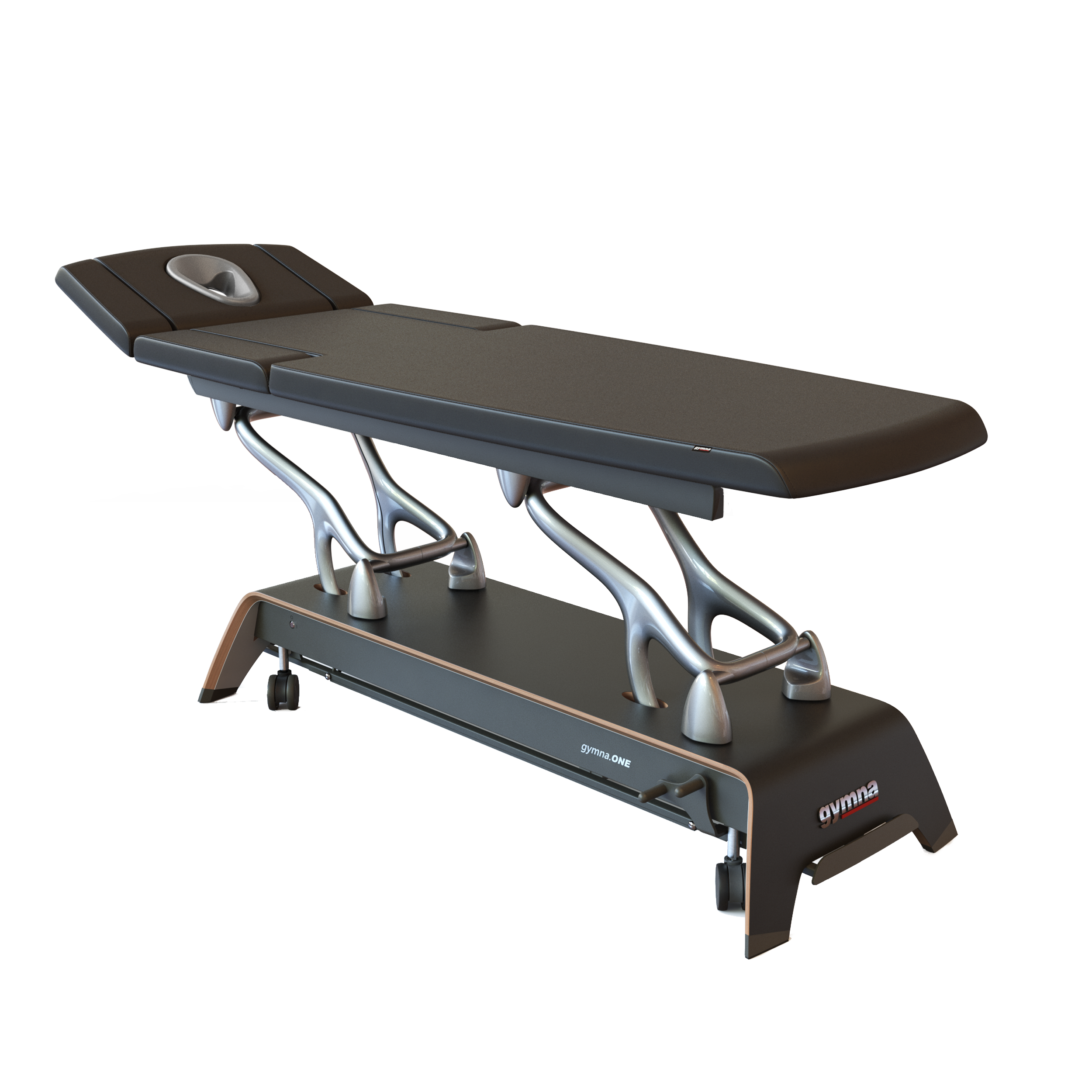 2-teilige Behandlungsliege Gymna.ONE - D6 - Model 2024 - Ash Black