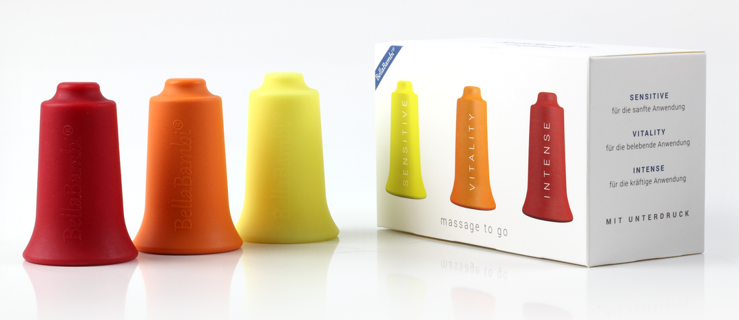BellaBambi Original 3er Set (alle Intensitäten) in den Farben gelb, orange und rot (massage to go)