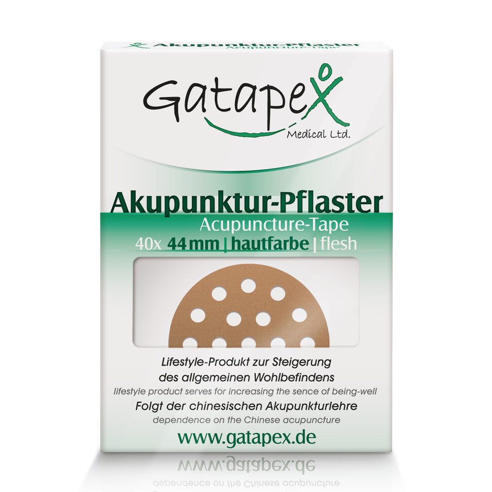 Gatapex Akupunktur-Pflaster rund (Größe L) Ø 4,4 cm (PE = 40 St.), hautfarben