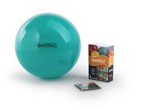 Pezzi-Ball Ø 65 cm, grün, im Deko-Karton mit Übungsanleitung