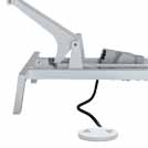 Behandlungsliege Gymna G2 Duoplus, elektrische Höhenverstellung - Artikel wurde ab dem 01. April durch Gymna.GO ersetzt! - Papierrollenhalter 50 cm