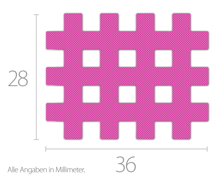 Gatapex Akupunktur-Pflaster mittel, Maße 2,8 x 3,6 cm, (PE = 120 St.) in 3 verschiedenen Farben