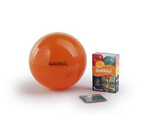 Pezzi-Ball Ø 53 cm, orange, im Deko-Karton mit Übungsanleitung