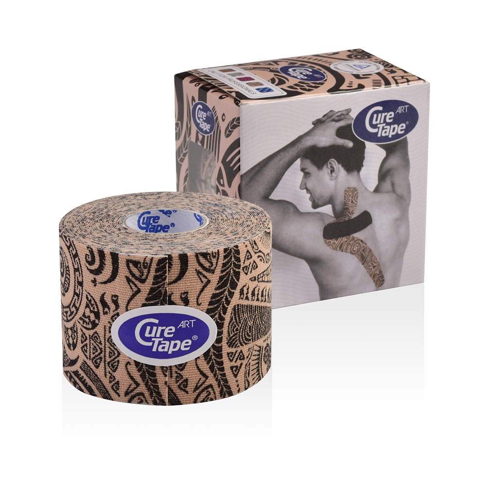 Cure Tape® Art Kinesiology Tape, elastisch 5,0 cm x 5 m, Tattoo