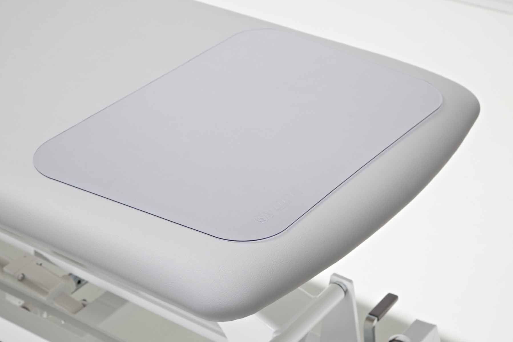 Behandlungsliege Gymna G2 Duoplus, elektrische Höhenverstellung - Artikel wurde ab dem 01. April durch Gymna.GO ersetzt! - Papierrollenhalter 50 cm
