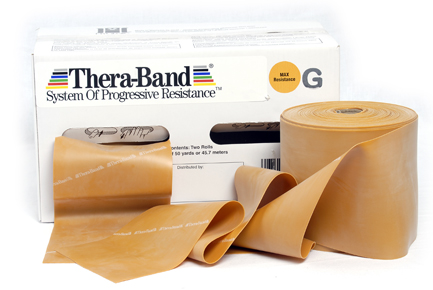 Thera-Band® Vorratsrolle 45,5 m x 13,8 cm, gold = max. stark
