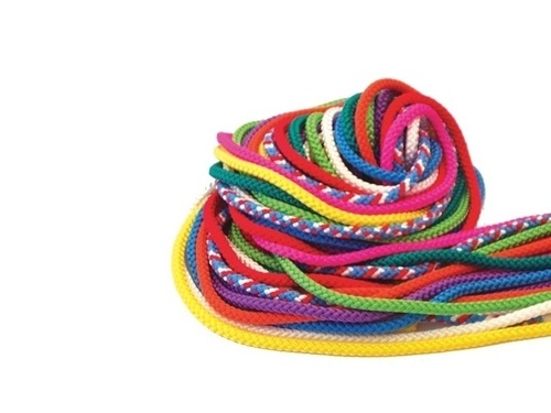Gymnastikspringseil 3 m, 10er Set (farbig sortiert)