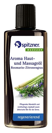 Spitzner® Aroma Haut- und Massageöl, Rosmarin-Zitronengras, 190-ml