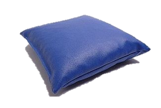 Kopfkissen, 40 x 40 x 9 cm, Kunstlederbezug (Farbauswahl siehe Farbtafel) mit 4 möglichen Füllungen