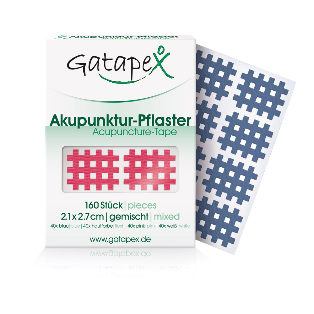 Gatapex Akupunktur-Pflaster klein, Maße 2,1 x 2,7 cm, (PE = 160 St.) in 4 verschiedenen Farben