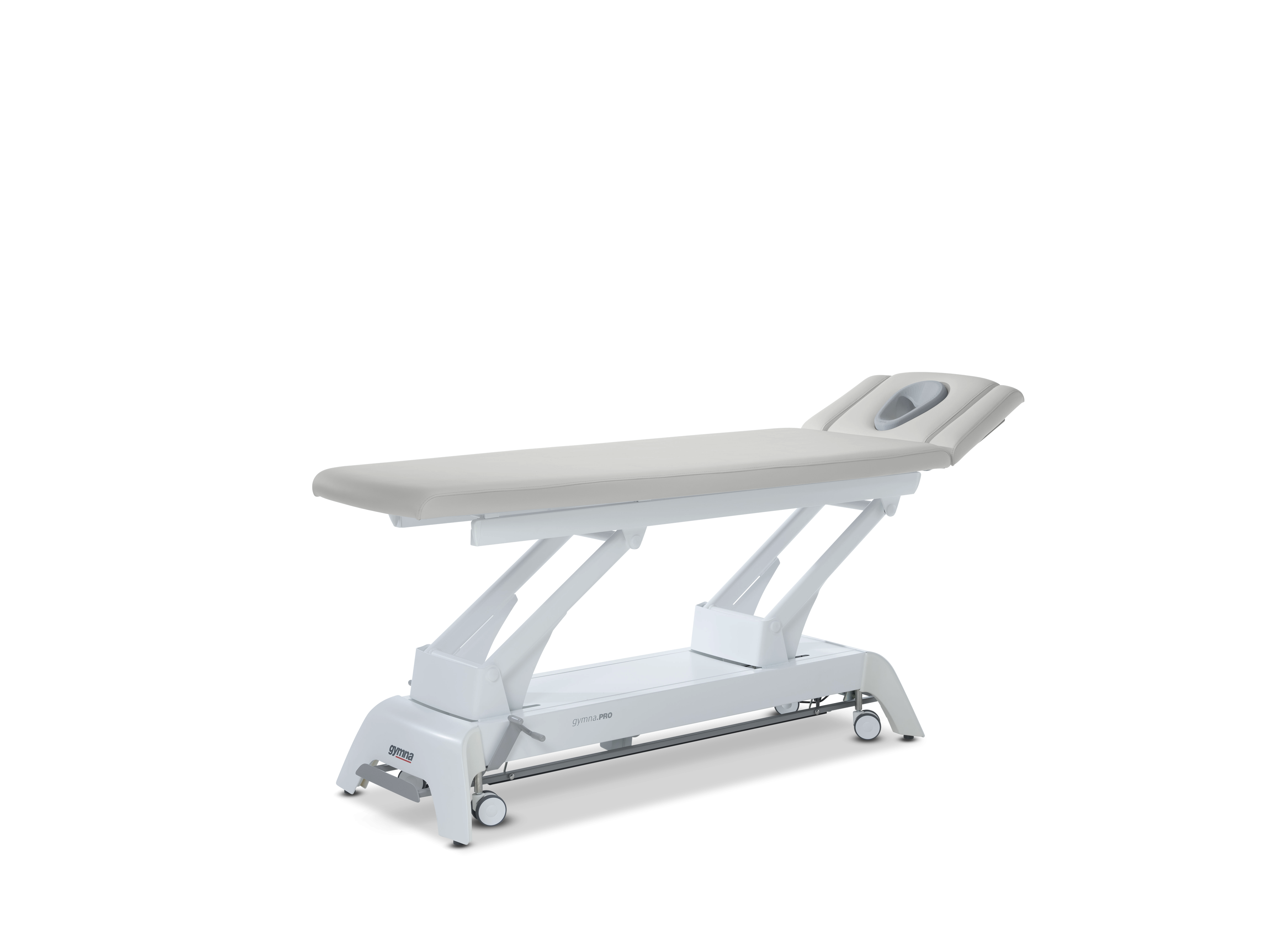 Behandlungsliege Gymna.PRO - D4 mit i-control, 3-tlg. Kopfteil & Ergomax - Burgundy