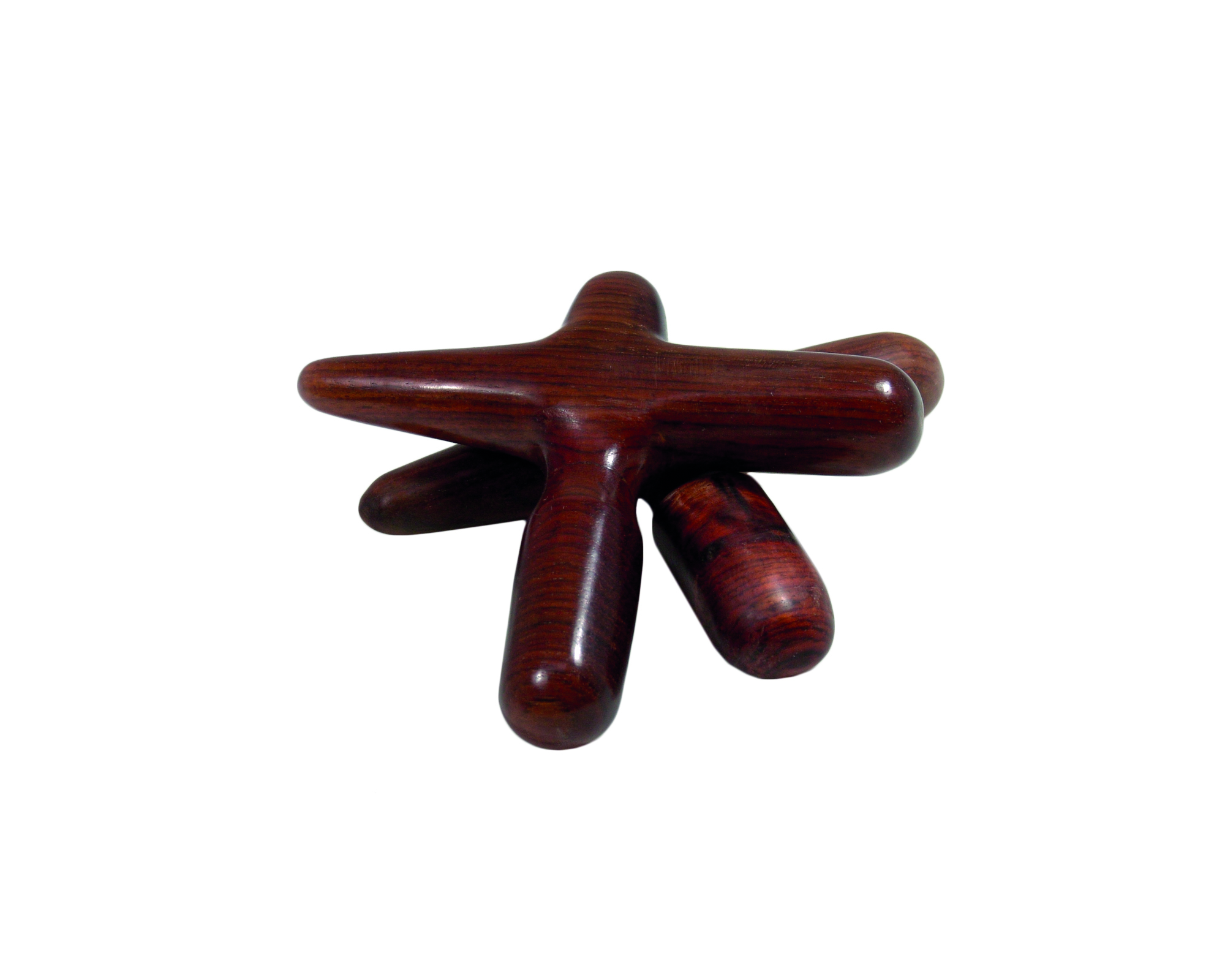 Massagekreuz aus Hartholz, ca. 11 x 10 cm