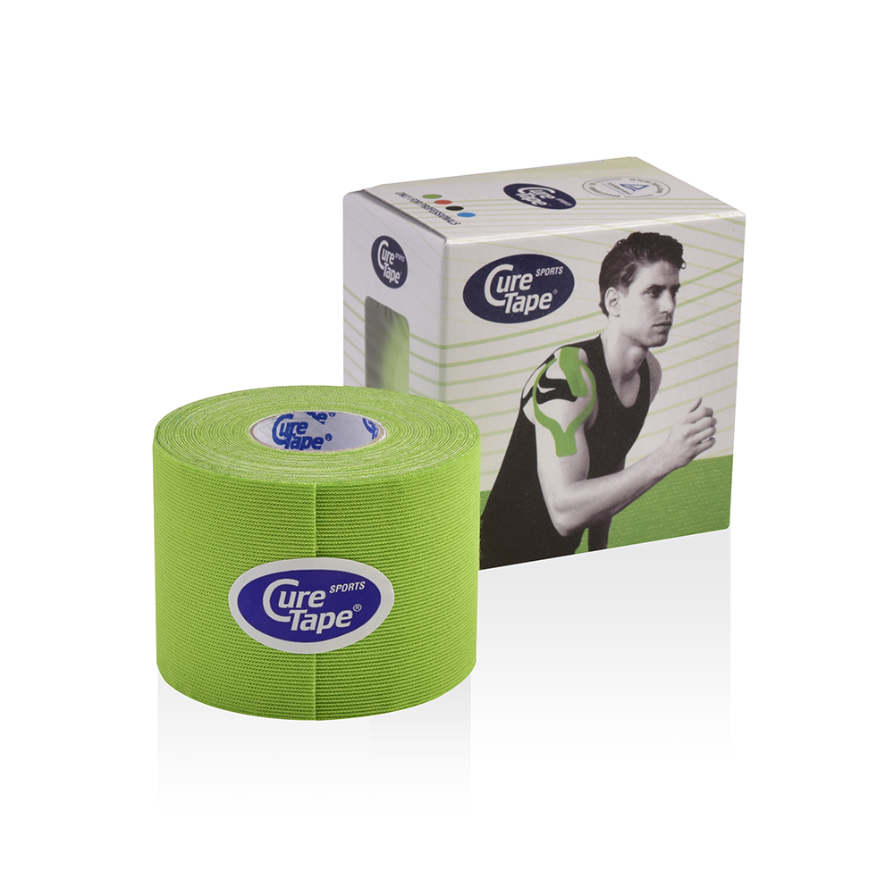Cure Tape® Sports Kinesiology Tape, elastisch 5,0 cm x 5 m in 5 verschiedenen Farben