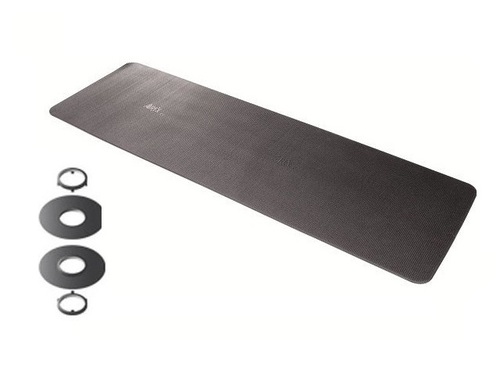 AIREX® Pilates- und Yogamatte MIT Ösen, 190 x 60 x 0,8 cm, anthrazit