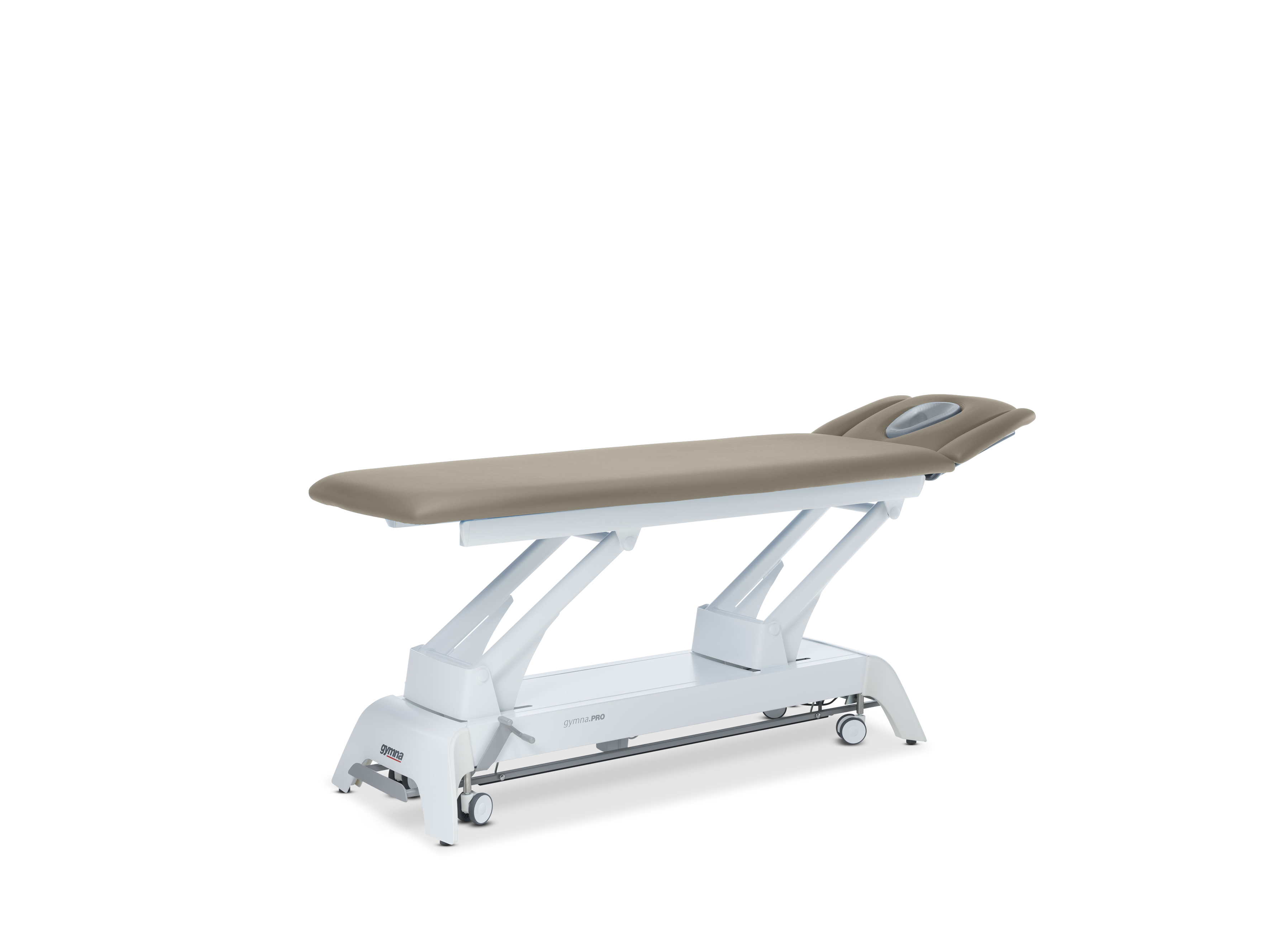 Behandlungsliege Gymna.PRO - D4 mit i-control, 3-tlg. Kopfteil & Ergomax - Burgundy