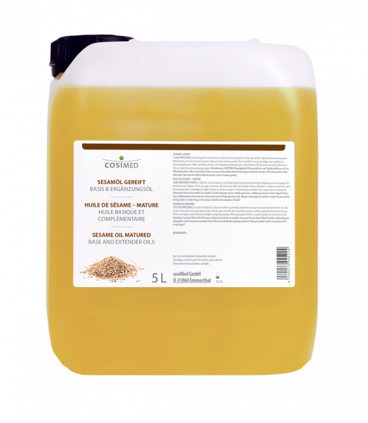 cosiMed Sesamöl 1. Kaltpressung gereift (kbA), 5-Liter