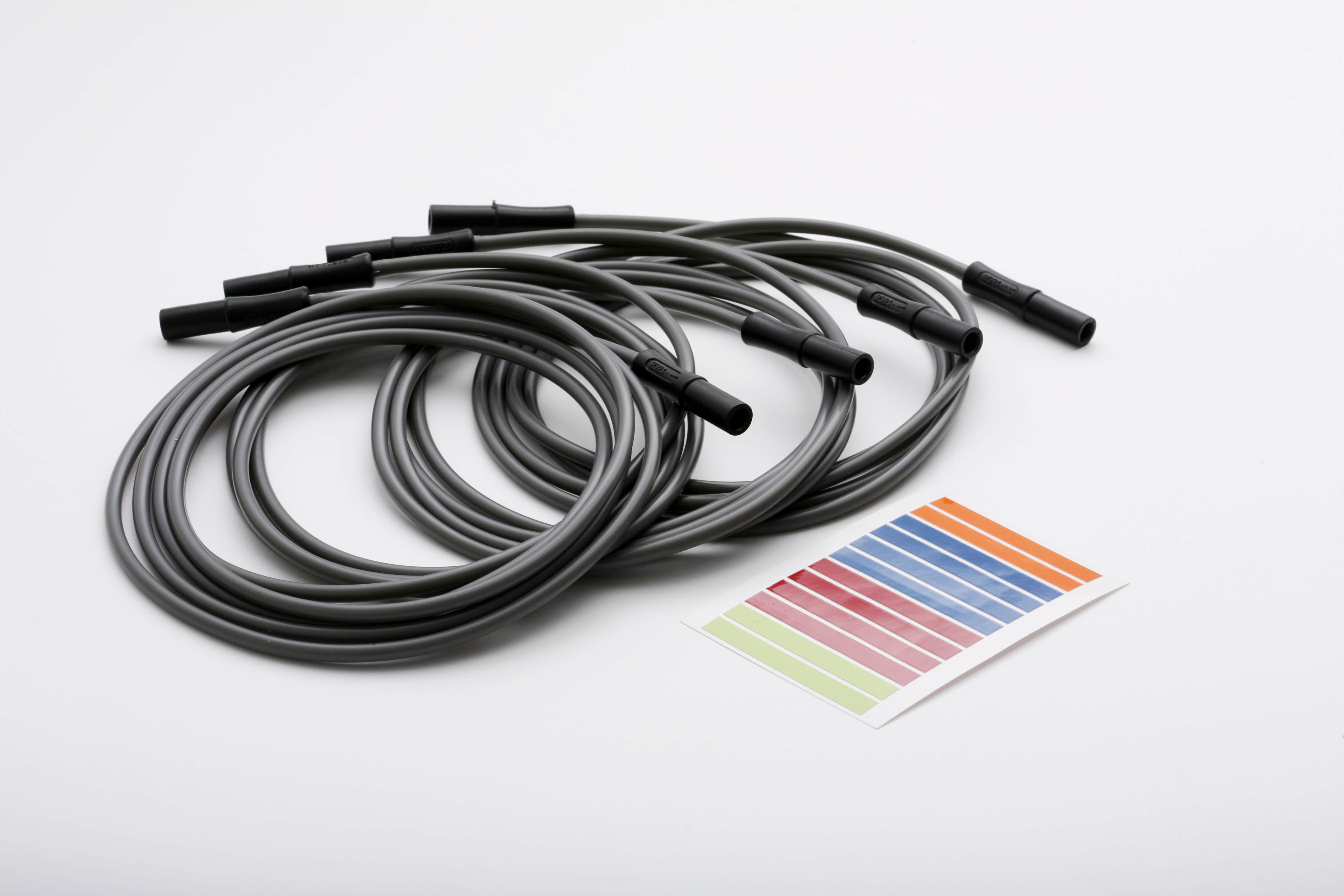 4-er Set Vakuum-Elektrodenkabel universal für Vakuumgeräte Physiomed