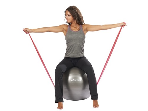 Vital-Fitnessband latexfreies Übungsband 25 m, rot