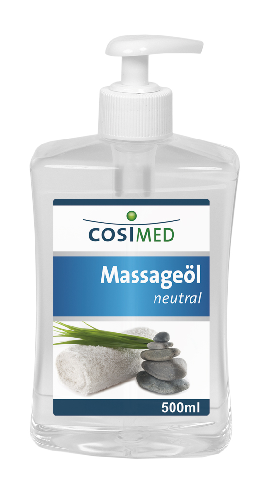 cosiMed Massageöl Neutral, 500-ml mit Dosierpumpe