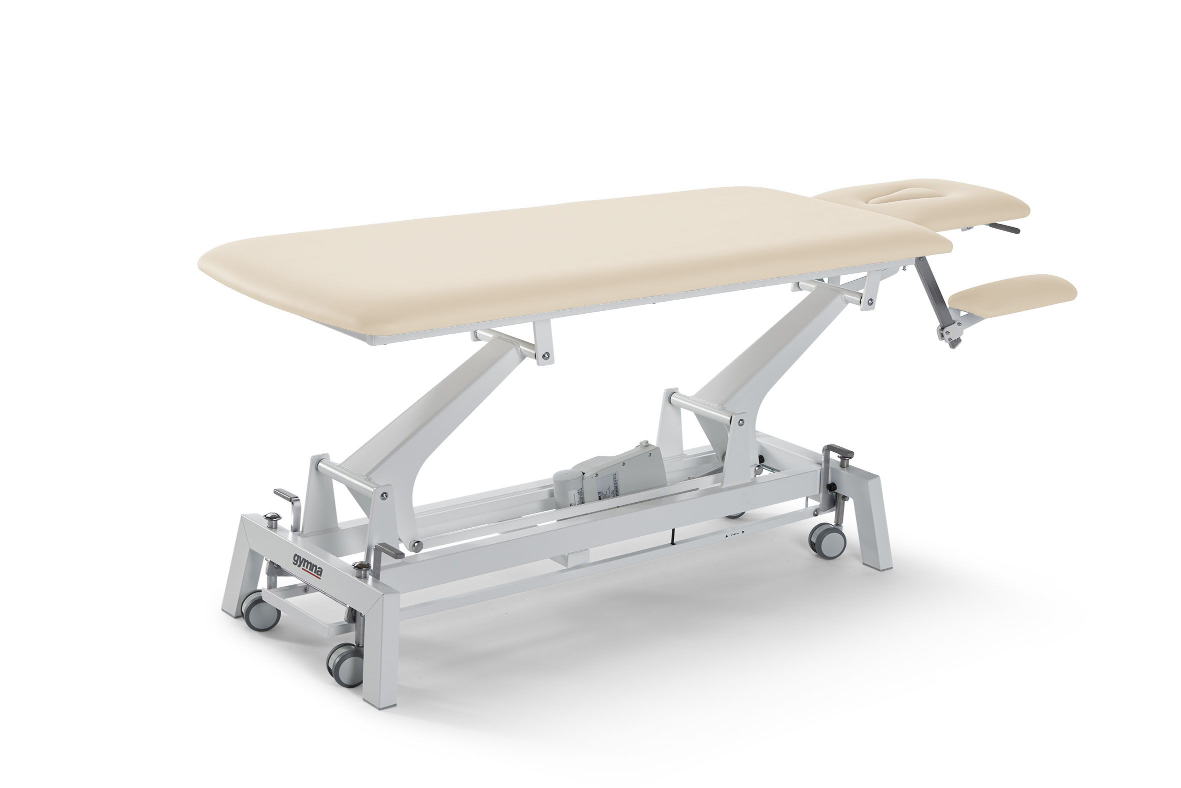 Behandlungsliege Gymna G2 Duoplus, elektrische Höhenverstellung - Artikel wurde ab dem 01. April durch Gymna.GO ersetzt! - Papierrollenhalter 50 cm