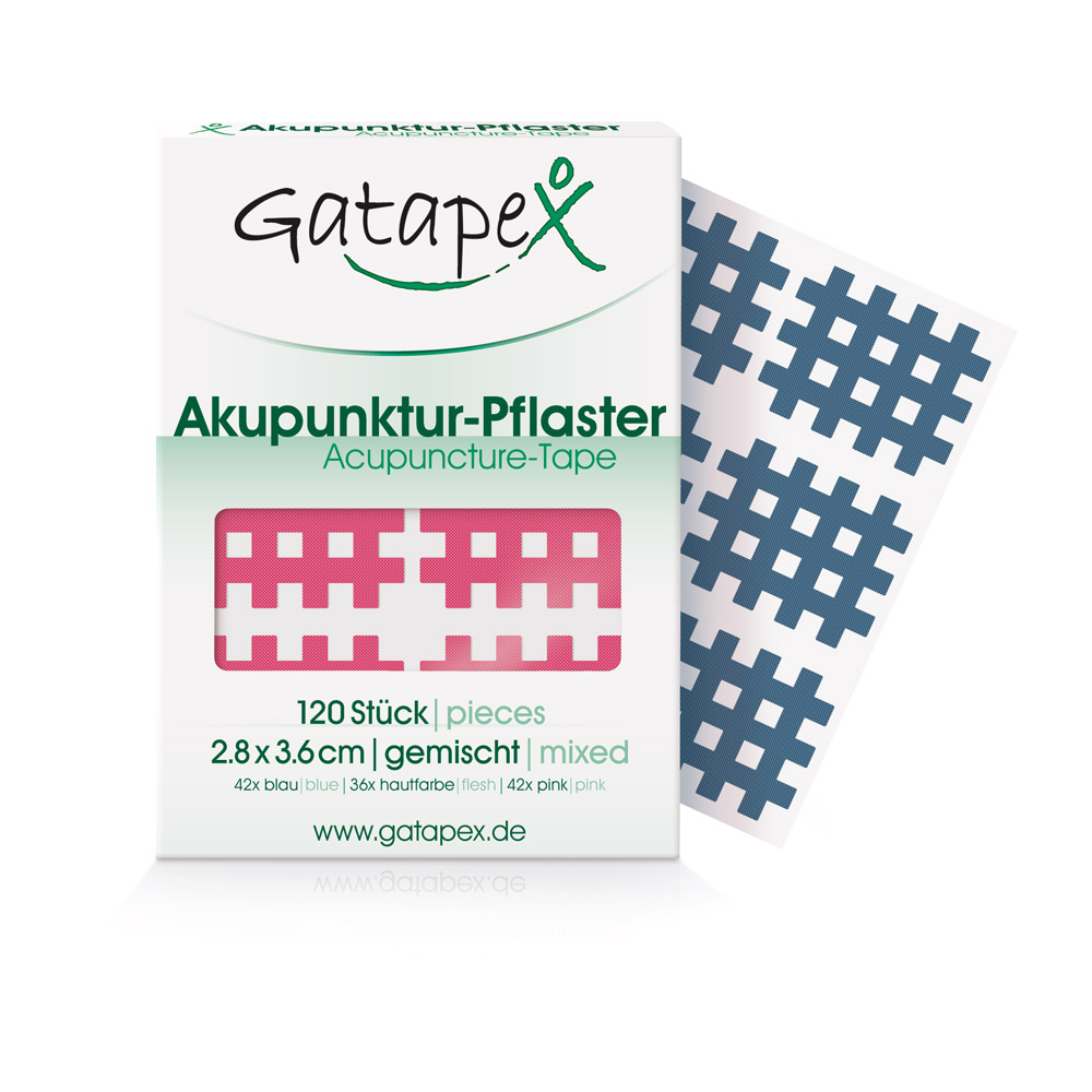 Gatapex Akupunktur-Pflaster mittel, Maße 2,8 x 3,6 cm, (PE = 120 St.) in 3 verschiedenen Farben