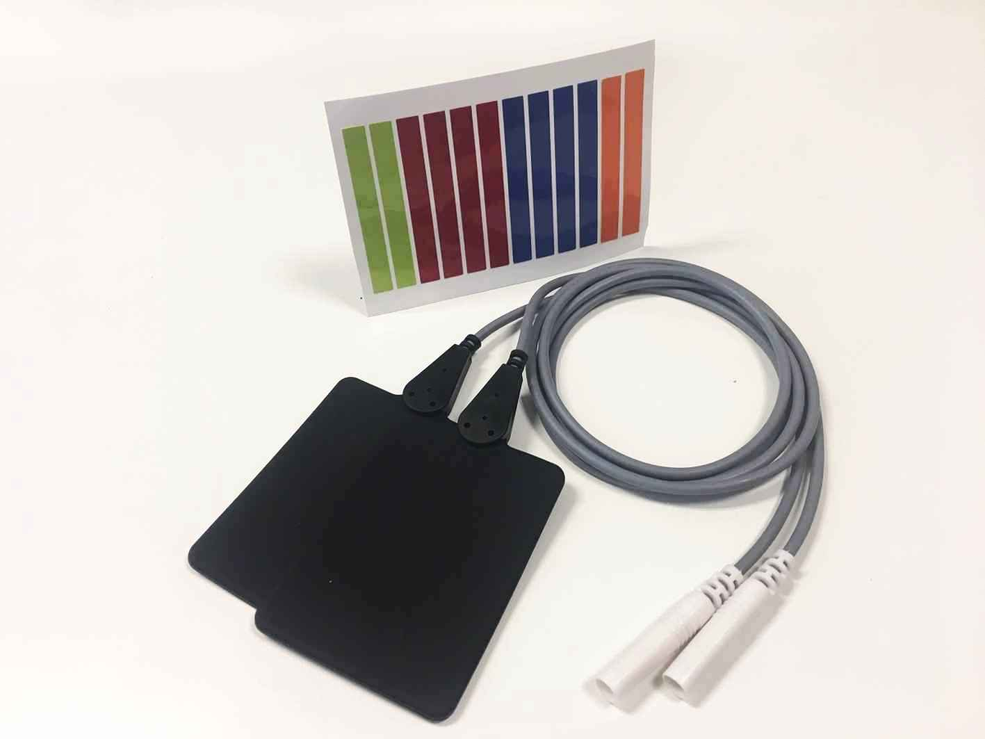 2-er Set Plattenelektroden EF 50 / 8,5 x 6 cm universal mit Farbcodierung