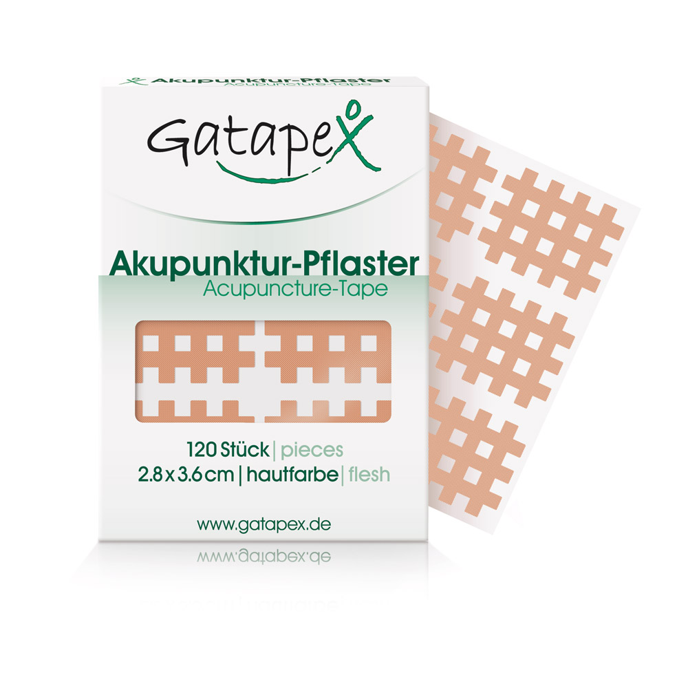 Gatapex Akupunktur-Pflaster mittel, Maße 2,8 x 3,6 cm, (PE = 120 St.) in 3 verschiedenen Farben