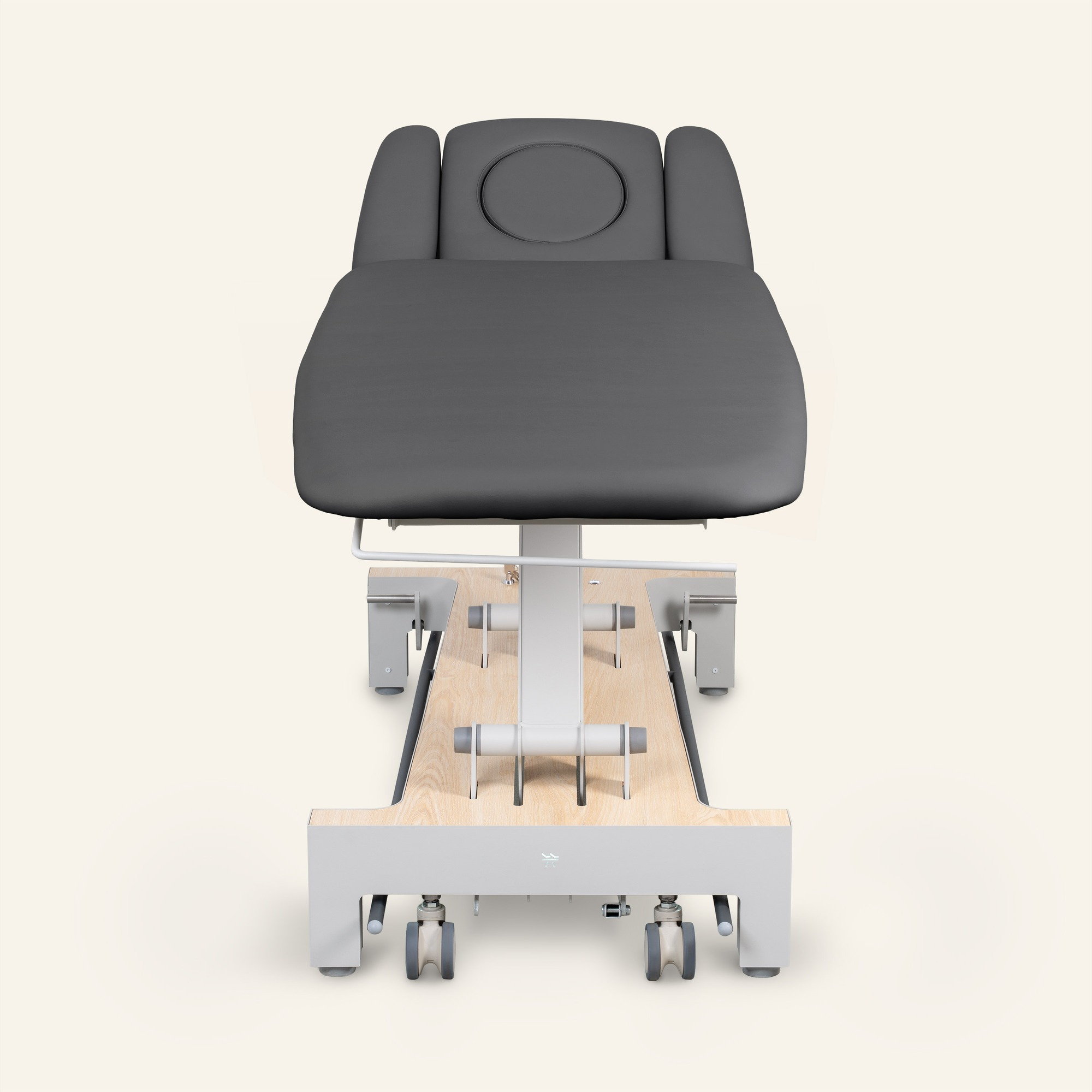 Naggura Nuuna 4 Physio Pro - elektrische 4-Teile-Liege, Rädergestell, Rundumbügel, 2 Polsterfarben wählbar