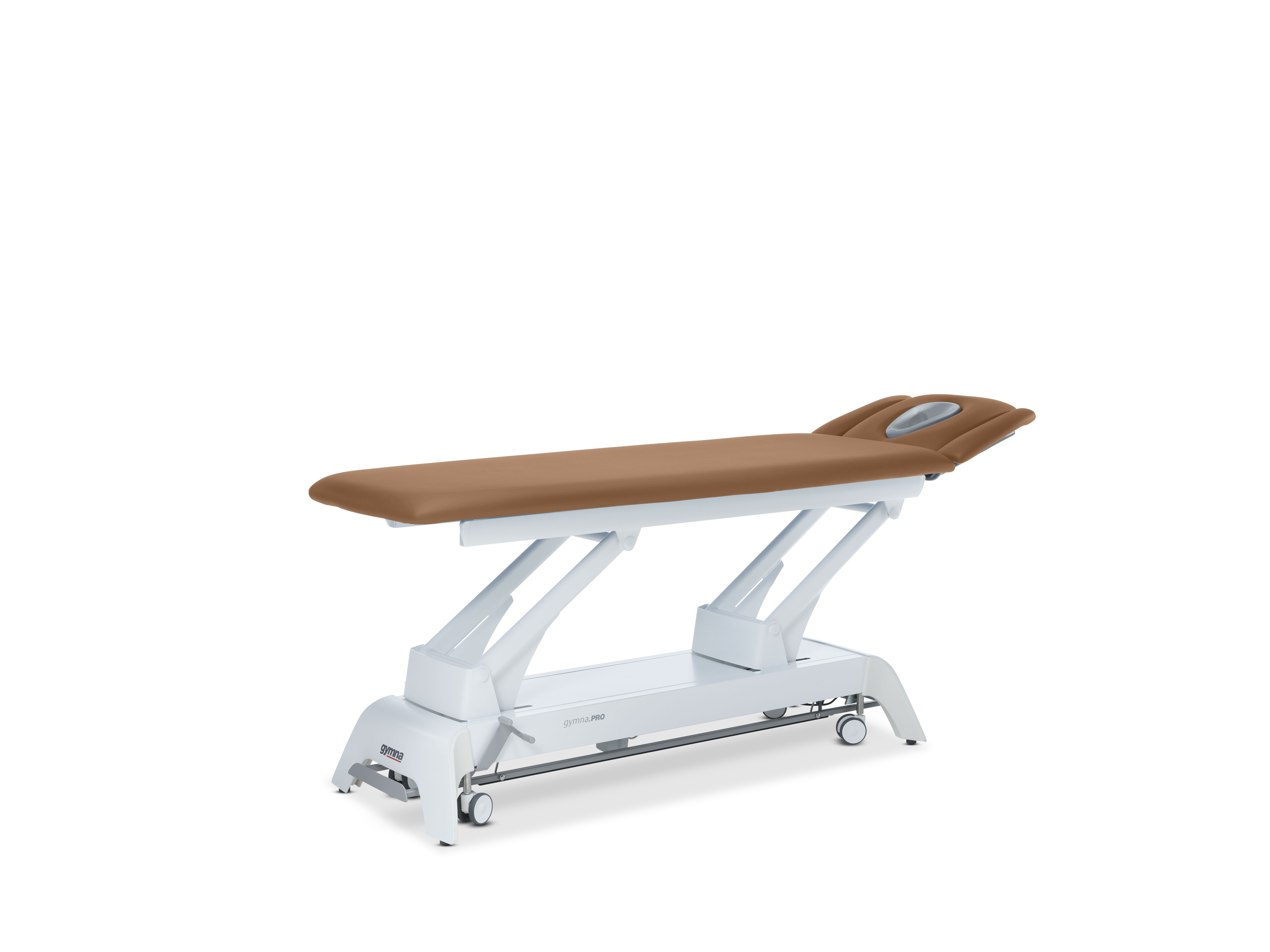 Behandlungsliege Gymna.PRO - D4 mit i-control, 3-tlg. Kopfteil & Ergomax - Burgundy