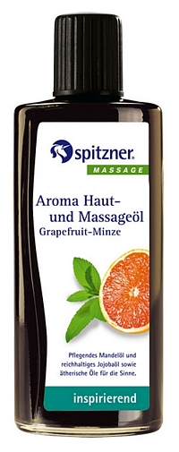 Spitzner® Aroma Haut- und Massageöl, Grapefruit-Minze, 190-ml