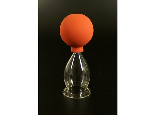 Massageschröpfglas mit Olive und Ball Ø 5,0 cm